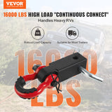 Fishing Tackle: VEVOR Shackle Hitch Receiver, Fits 50 mm Receivers, 24 Tons Breaking Strength, D Ring Shackle with Trailer Hitch Lock Pin, Heavy Duty Towing Accessories for Trucks, Jeeps, Off-Road Vehicle Recovery