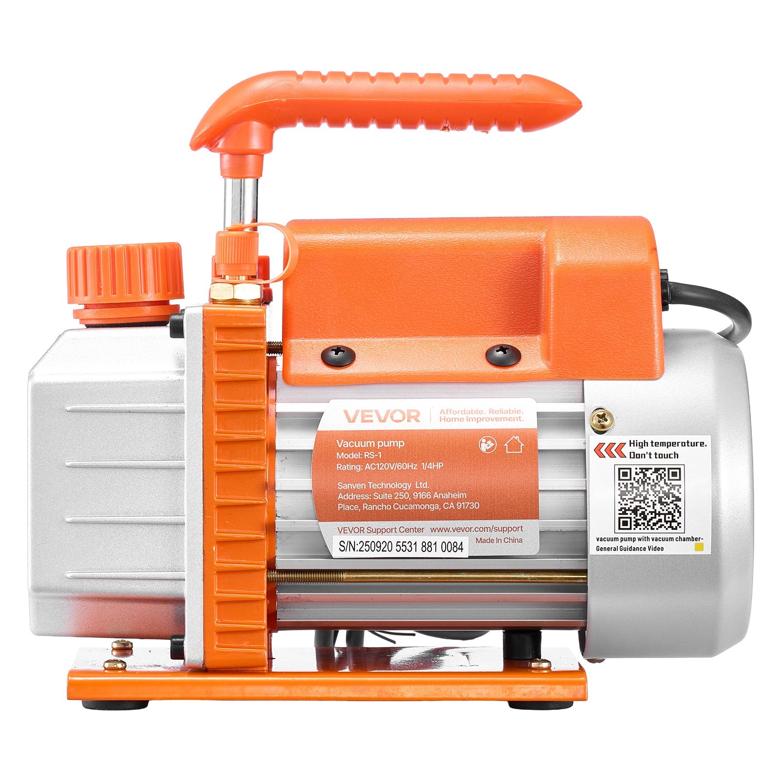 11.36 L Vacuum Chamber with Pump, 3.5 CFM 99 L/min, Single Stage Vacuum Pump, Stainless Steel Degassing Chamber Kit, Tempered Glass Lid, 1.5 m Hose, for Stabilizing Wood Degassing Silicone Resin