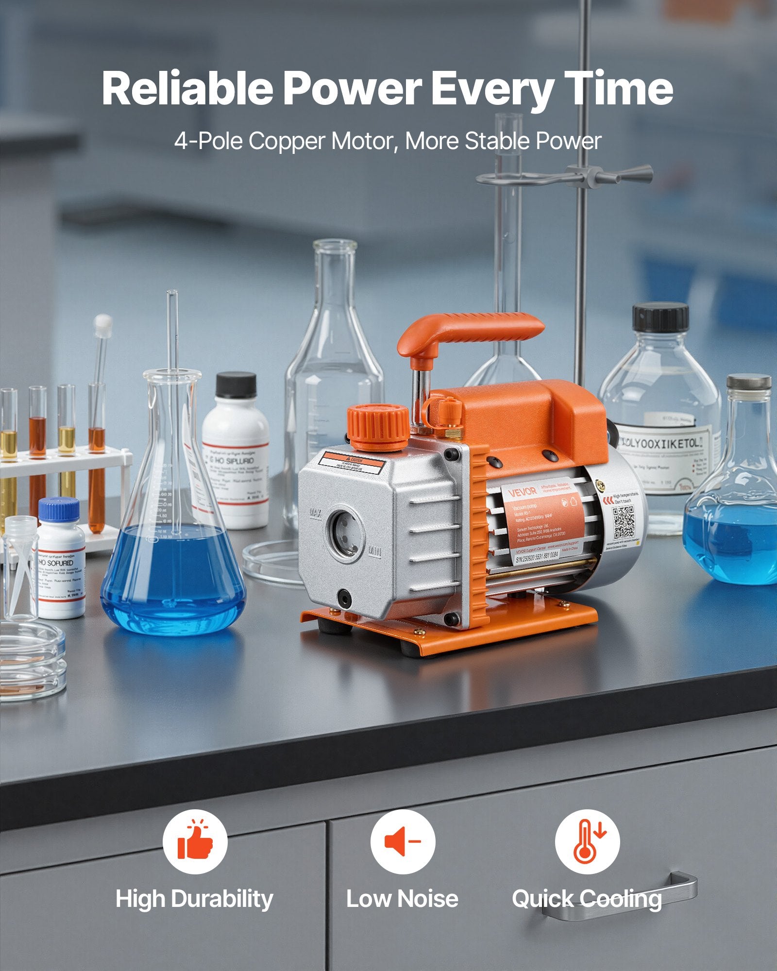 11.36 L Vacuum Chamber with Pump, 3.5 CFM 99 L/min, Single Stage Vacuum Pump, Stainless Steel Degassing Chamber Kit, Tempered Glass Lid, 1.5 m Hose, for Stabilizing Wood Degassing Silicone Resin