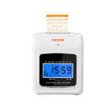 Clocks: VEVOR Punch Time Clock, Time Tracker Machine for Employees of Small Business, 6 Punches per Day, Time Clock Punch Machine Includes 102 Time Cards, 1 Ink Ribbon and 2 Security Keys