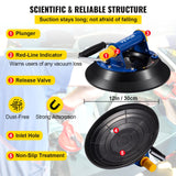 Audio Accessories: VEVOR Glass Lifting Vacuum Suction Cup Glass Lifter Suction Cup 30.4 cm 150 kg