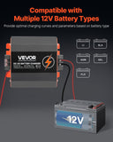 Batteries & Generators: VEVOR 12V 30A DC to DC Charger Battery Charger 375W for Lead-Acid Lithium AGM