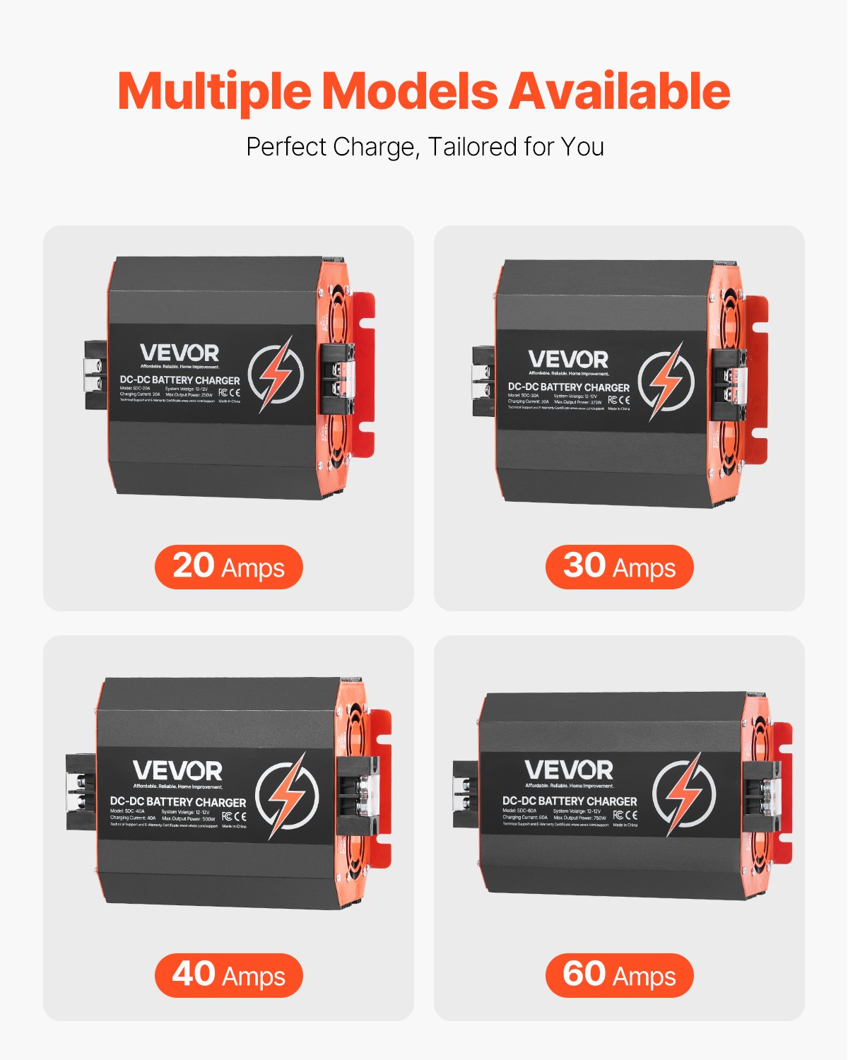 Batteries & Generators: VEVOR 12V 30A DC to DC Charger Battery Charger 375W for Lead-Acid Lithium AGM