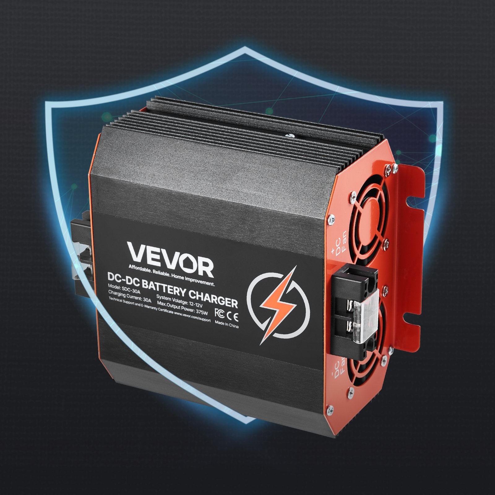 Batteries & Generators: VEVOR 12V 30A DC to DC Charger Battery Charger 375W for Lead-Acid Lithium AGM
