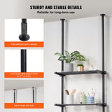 Kitchen & Bathroom DIY: VEVOR Over the Toilet Storage 4-Tier Bathroom Shelf Rack Space Saver Organizer