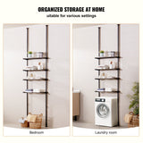 Kitchen & Bathroom DIY: VEVOR Over the Toilet Storage 4-Tier Bathroom Shelf Rack Space Saver Organizer