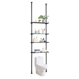 Kitchen & Bathroom DIY: VEVOR Over the Toilet Storage 4-Tier Bathroom Shelf Rack Space Saver Organizer