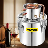 Distilling & Brewing: VEVOR 50L Water Alcohol Distiller Copper Moonshinestill Brewing w/ Water Pump