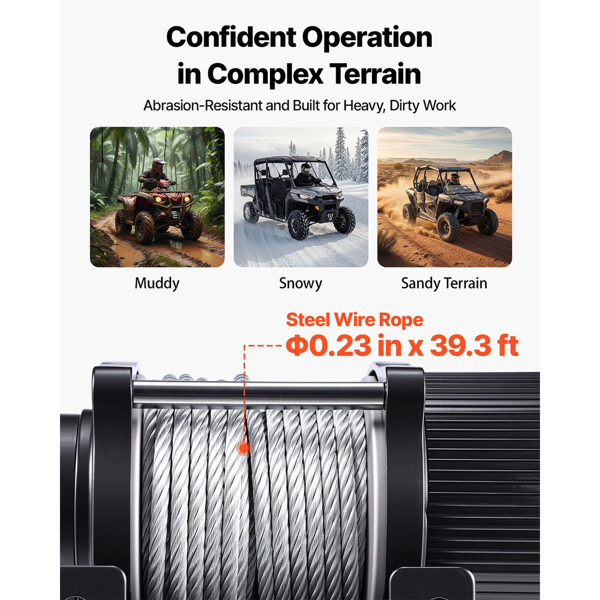 2041 kg Electric Winch, 12V DC ATV/UTV Winch with Φ6 mm x 12 m Steel Wire Rope, Wireless & Wired Remote Control, IP54 Waterproof, Roller Fairlead Mount Plate for Towing ATV UTV Off-Road