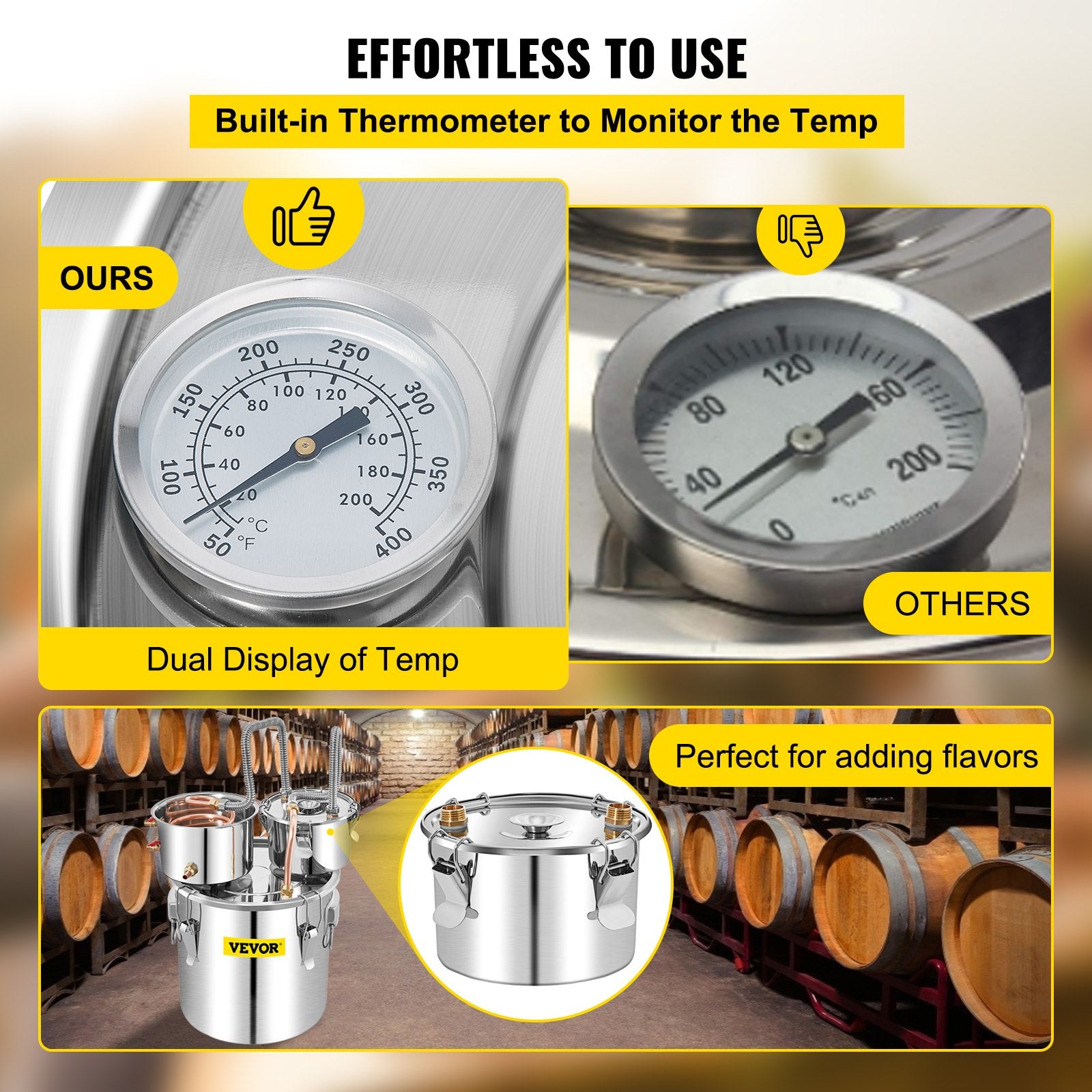 Distilling & Brewing: VEVOR Moonshine Still Water Alcohol Distiller 50L w/Thumper Keg & Water Pump