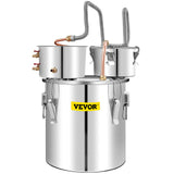 Distilling & Brewing: VEVOR Moonshine Still Water Alcohol Distiller 50L w/Thumper Keg & Water Pump