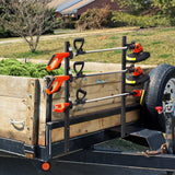 Bicycle Stands & Storage: VEVOR Trimmer Rack, 3 Place Weeder Trimmer Rack, Locking Trim Holder Landscape Trailer Rack Carrier Mount on Open Pickup/Trailer Enclosed Trailers, Pair