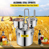Distilling & Brewing: VEVOR 3 Pot 12L Alcohol Distiller Water Wine Boiler Home Brew Moonshinestill
