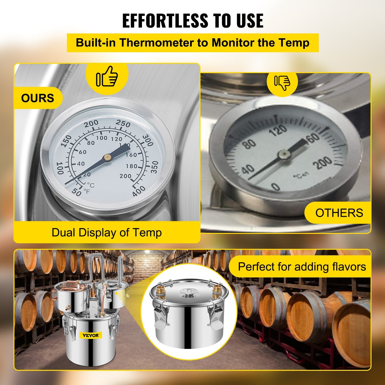 Distilling & Brewing: VEVOR 3 Pot 12L Alcohol Distiller Water Wine Boiler Home Brew Moonshinestill