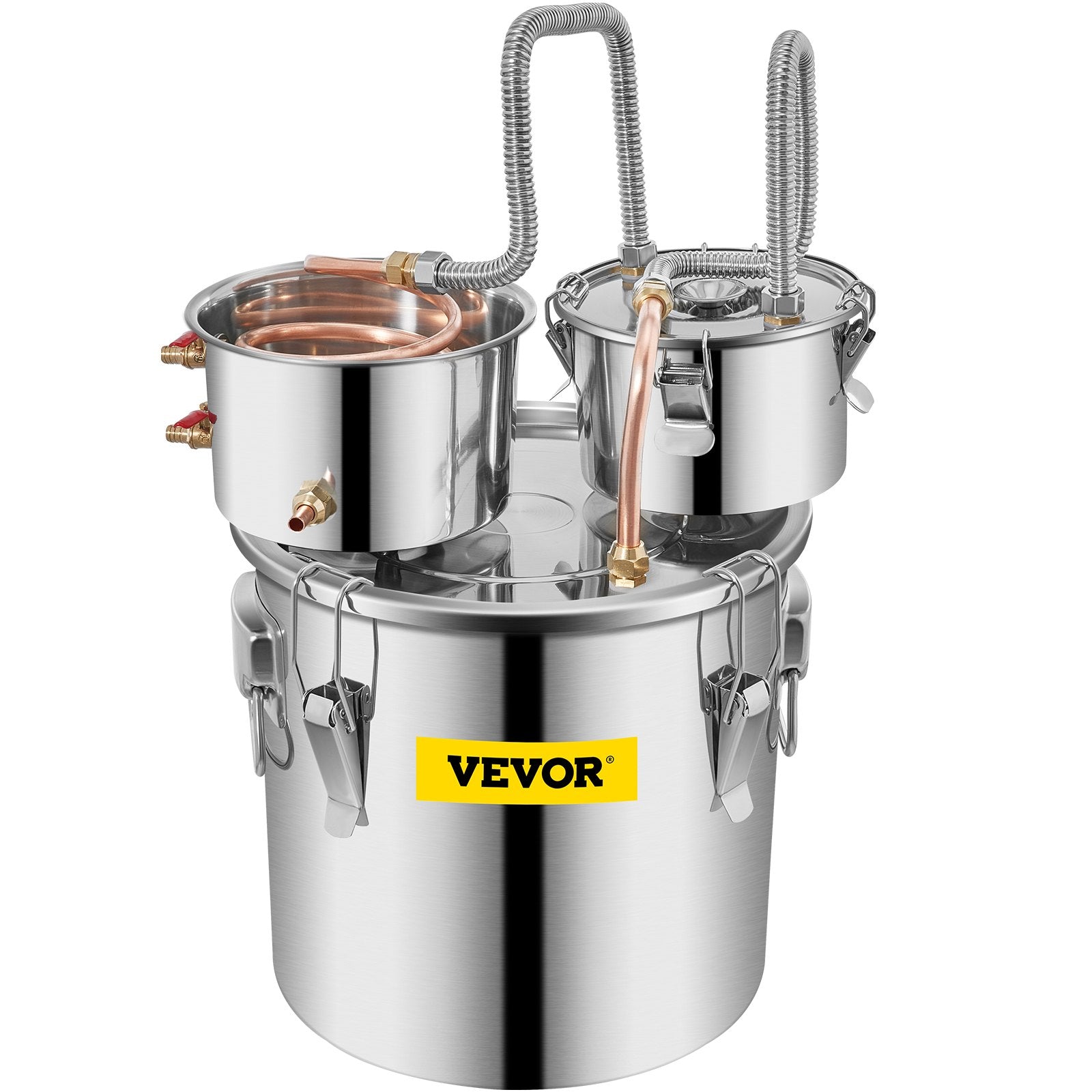 Distilling & Brewing: Vevor 30L 8Gal Alcohol Distiller Water Spirit Boiler Home Brew Copper Alcohol Still
