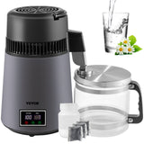 Shower Accessories: VEVOR Home Water Distiller Distilled Water Maker 4 L with Dual Temp Display Grey