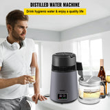 Shower Accessories: VEVOR Home Water Distiller Distilled Water Maker 4 L with Dual Temp Display Grey