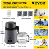 Shower Accessories: VEVOR Home Water Distiller Distilled Water Maker 4 L with Dual Temp Display Grey