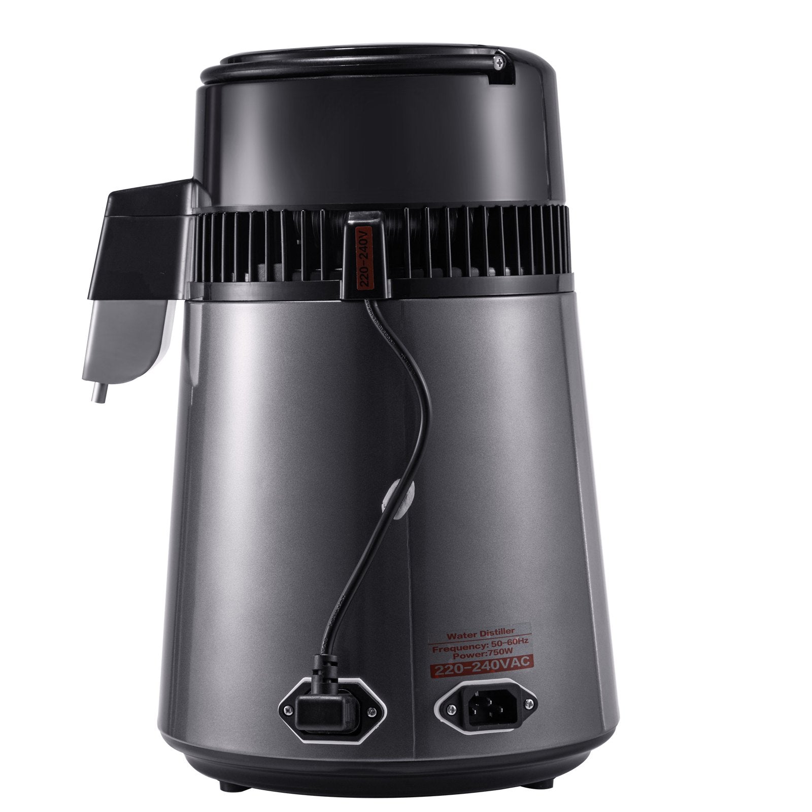 Shower Accessories: VEVOR Home Water Distiller Distilled Water Maker 4 L with Dual Temp Display Grey