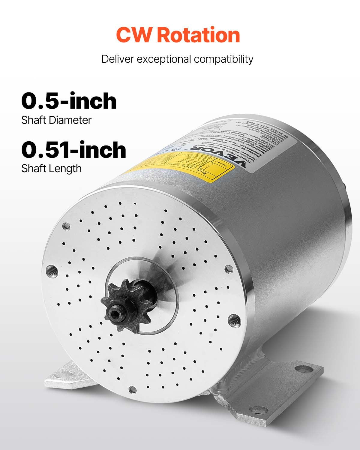 Exercise Bikes: VEVOR 1800W Electric Brushless DC Motor 48V 4500rpm Motor for E-Bike Dirt Bike
