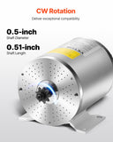 Bicycle Stands & Storage: VEVOR 1800W Electric Brushless DC Motor Kit - 48V 4500rpm Motor with Upgraded Speed Controller, Foot Pedal and Throttle Grip Kit for Go Karts E-Bike Motorcycle Scooter