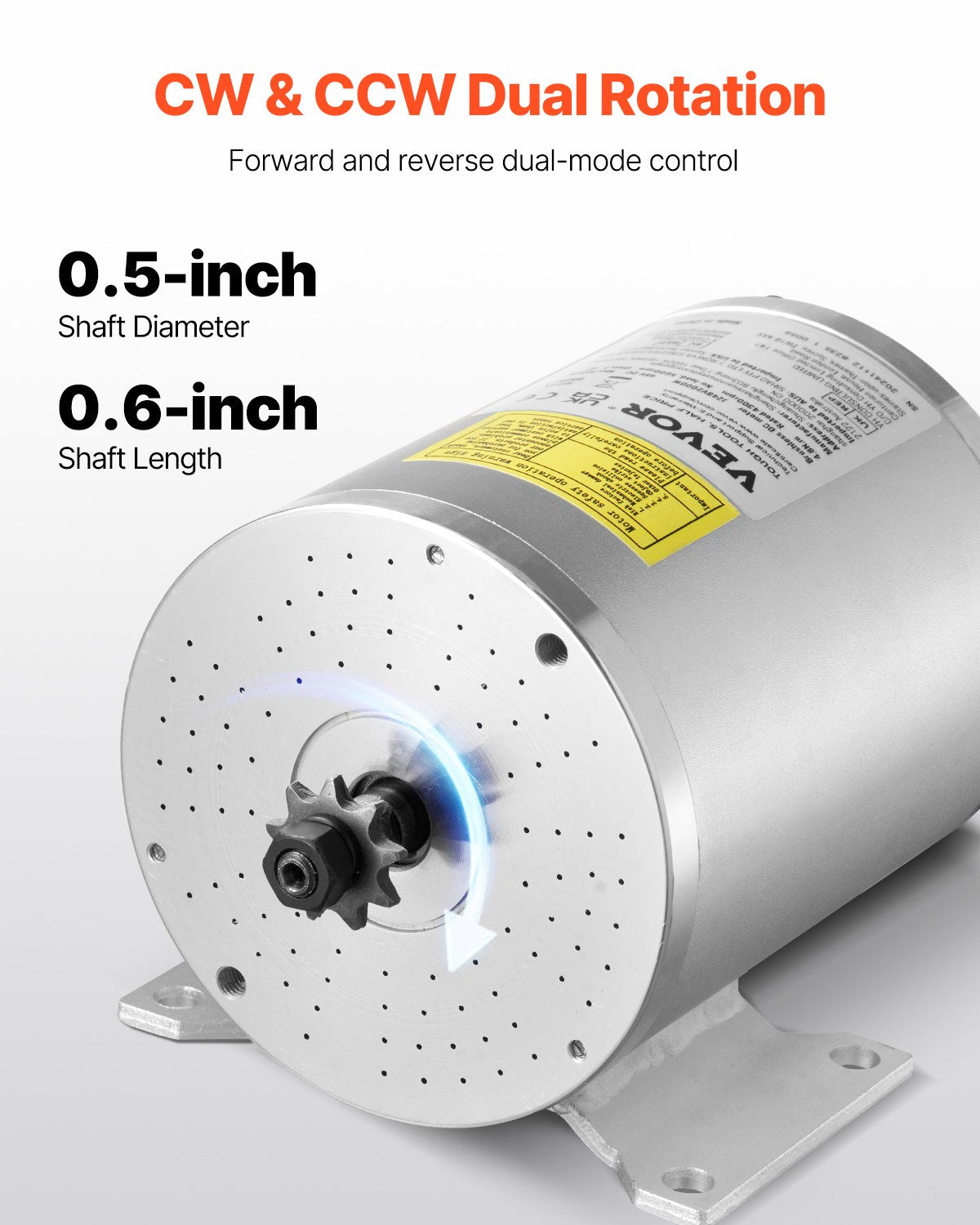 Bicycle Stands & Storage: VEVOR 2000W Electric Brushless DC Motor Kit - 48V 4300rpm Motor with Upgraded Speed Controller and Throttle Grip Kit for Go Karts E-Bike Motorcycle Scooter DIY