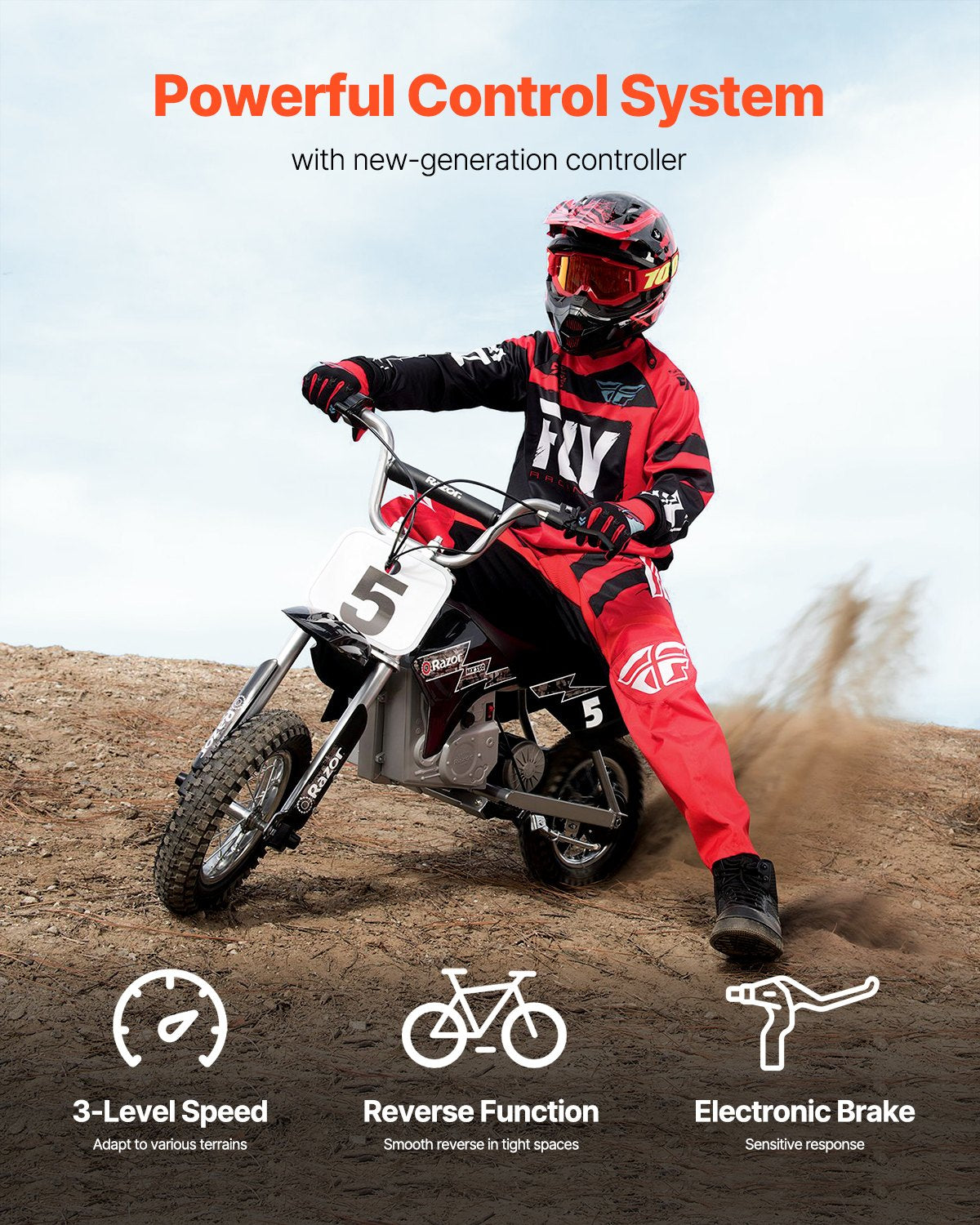 Bicycle Stands & Storage: VEVOR 2000W Electric Brushless DC Motor Kit - 48V 4300rpm Motor with Upgraded Speed Controller and Throttle Grip Kit for Go Karts E-Bike Motorcycle Scooter DIY