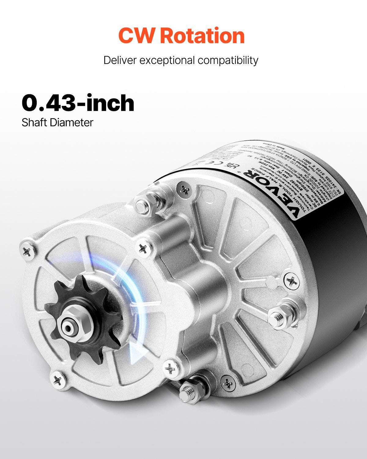 Bicycle Stands & Storage: VEVOR 250W Electric Powerful DC Motor Kit - 24V 2700rpm Brushed Motor with Upgraded Speed Controller, Throttle Grip Kit for Go Karts E-Bike Motorcycle Scooter