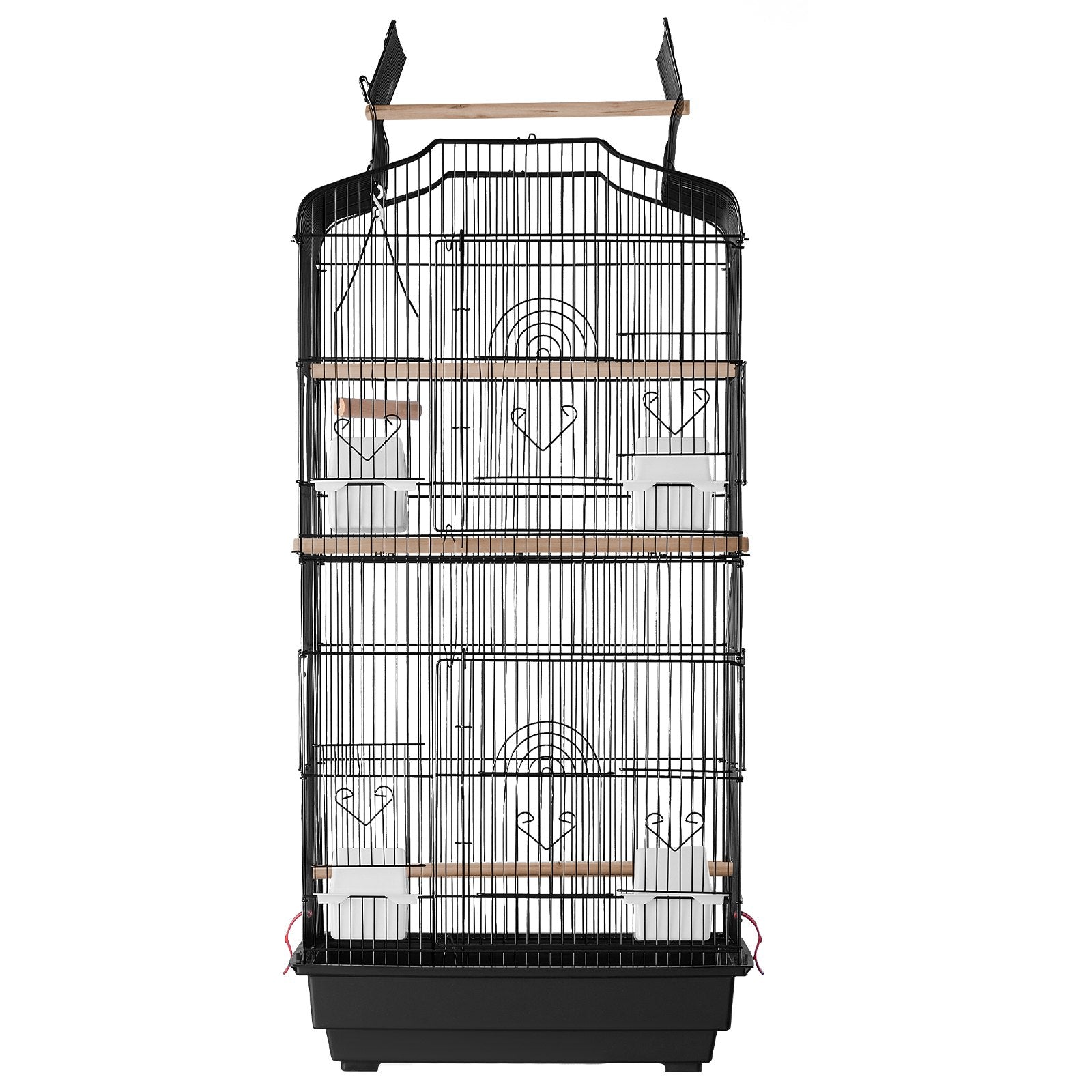 Bird Cages & Stands: VEVOR Bird Flight Cage 39 in Hanging Metal Parakeet Cage for Cockatiels Parrot