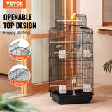Bird Cages & Stands: VEVOR Bird Flight Cage 39 in Hanging Metal Parakeet Cage for Cockatiels Parrot