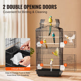 Bird Cages & Stands: VEVOR Bird Flight Cage 39 in Hanging Metal Parakeet Cage for Cockatiels Parrot