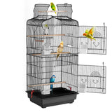 Bird Cages & Stands: VEVOR Bird Flight Cage 39 in Hanging Metal Parakeet Cage for Cockatiels Parrot