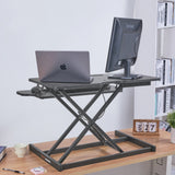 Desk Accessories: VEVOR Standing Desk Converter, Two-Tier Stand up Desk Riser, 800 mm Large Sit to Stand Desk Converter,140-510 mm Adjustable Height, for Monitor, Keyboard & Accessories Used in Home Office