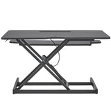 Desk Accessories: VEVOR Standing Desk Converter, Two-Tier Stand up Desk Riser, 800 mm Large Sit to Stand Desk Converter,140-510 mm Adjustable Height, for Monitor, Keyboard & Accessories Used in Home Office
