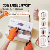 Coffee Machines & Accessories: VEVOR Auto Tumbler Heat Press Machine 325-887 ml Sublimation Mug Heat Press White