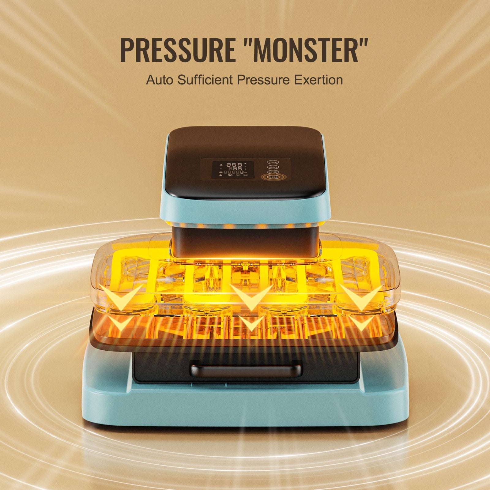 Auto Heat Press Machine, 15 x 15 in Smart T Shirt Press Machine with Auto Release, Heats Up Fast and Evenly, Sublimation Heat Press for T Shirts, Sublimation, Vinyl, Heat Transfers Projects