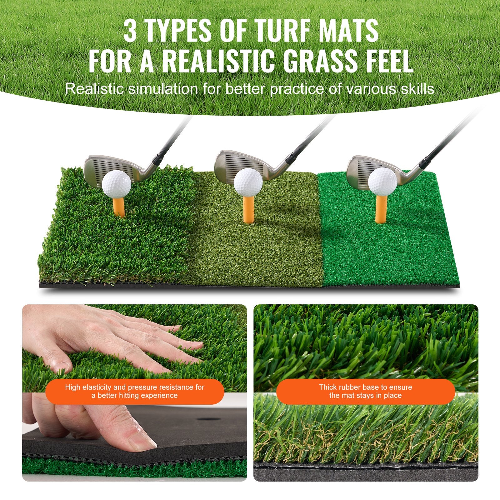 Golf Net, 10x7ft All in 1 Practice Net, Indoor Outdoor Home Golf Swing Training, Golf Hitting Aid Net with Target/Turf Mats/Balls/Tee/Golf Club/Bag, for Backyard Driving Chipping, Gift for Men