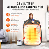 Outdoor Sofas & Lounge Sets: VEVOR Portable Steam Sauna Tent 1000W Personal Spa Loss Weight Detox Therapy, 800x800x1000 mm