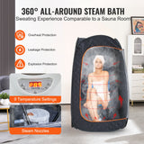 Outdoor Sofas & Lounge Sets: VEVOR 1000W Personal Steam Sauna Tent Loss Weight Detox Therapy Spa Compact, 800 x 800 x 1330 mm