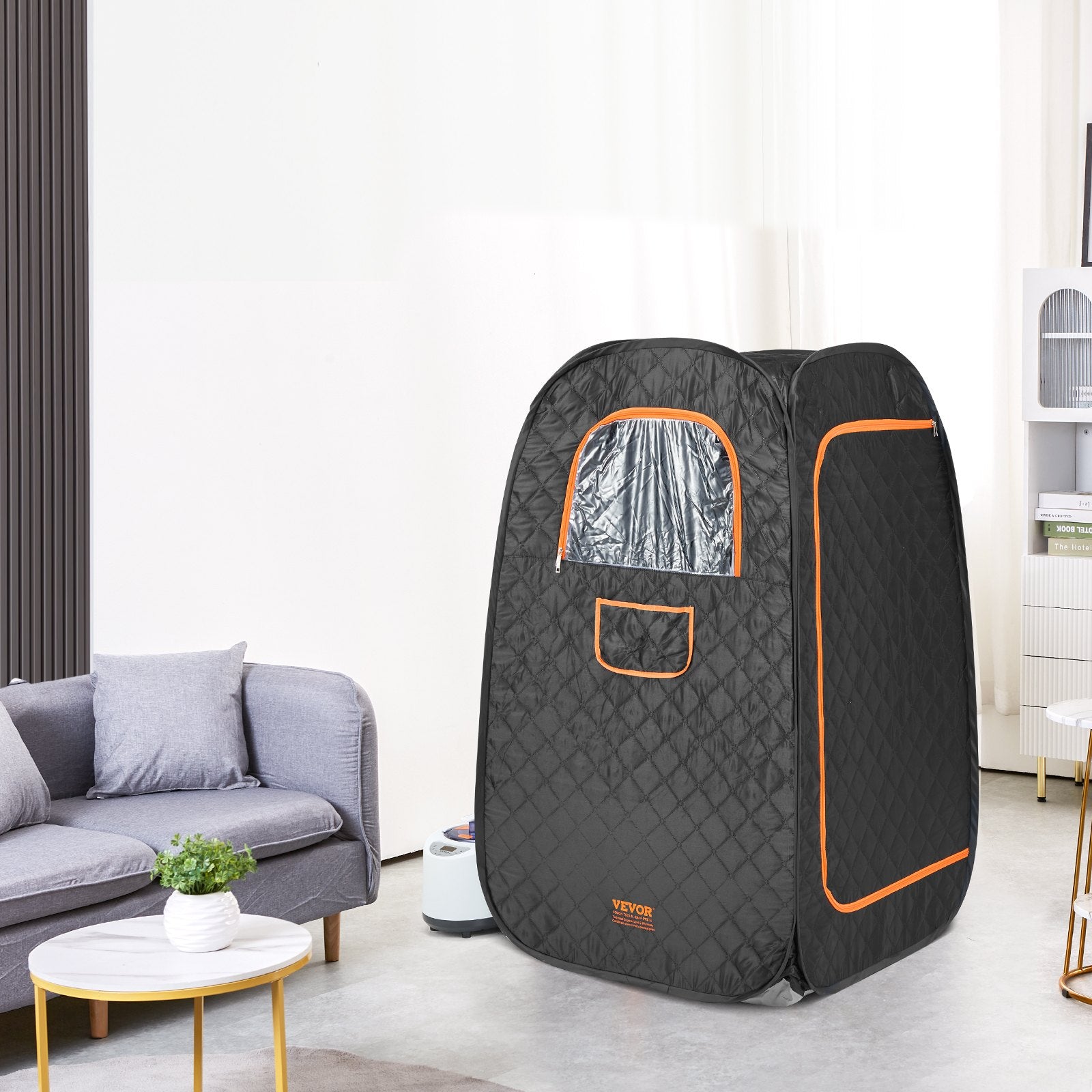 Outdoor Sofas & Lounge Sets: VEVOR 1000W Personal Steam Sauna Tent Loss Weight Detox Therapy Spa Compact, 800 x 800 x 1330 mm
