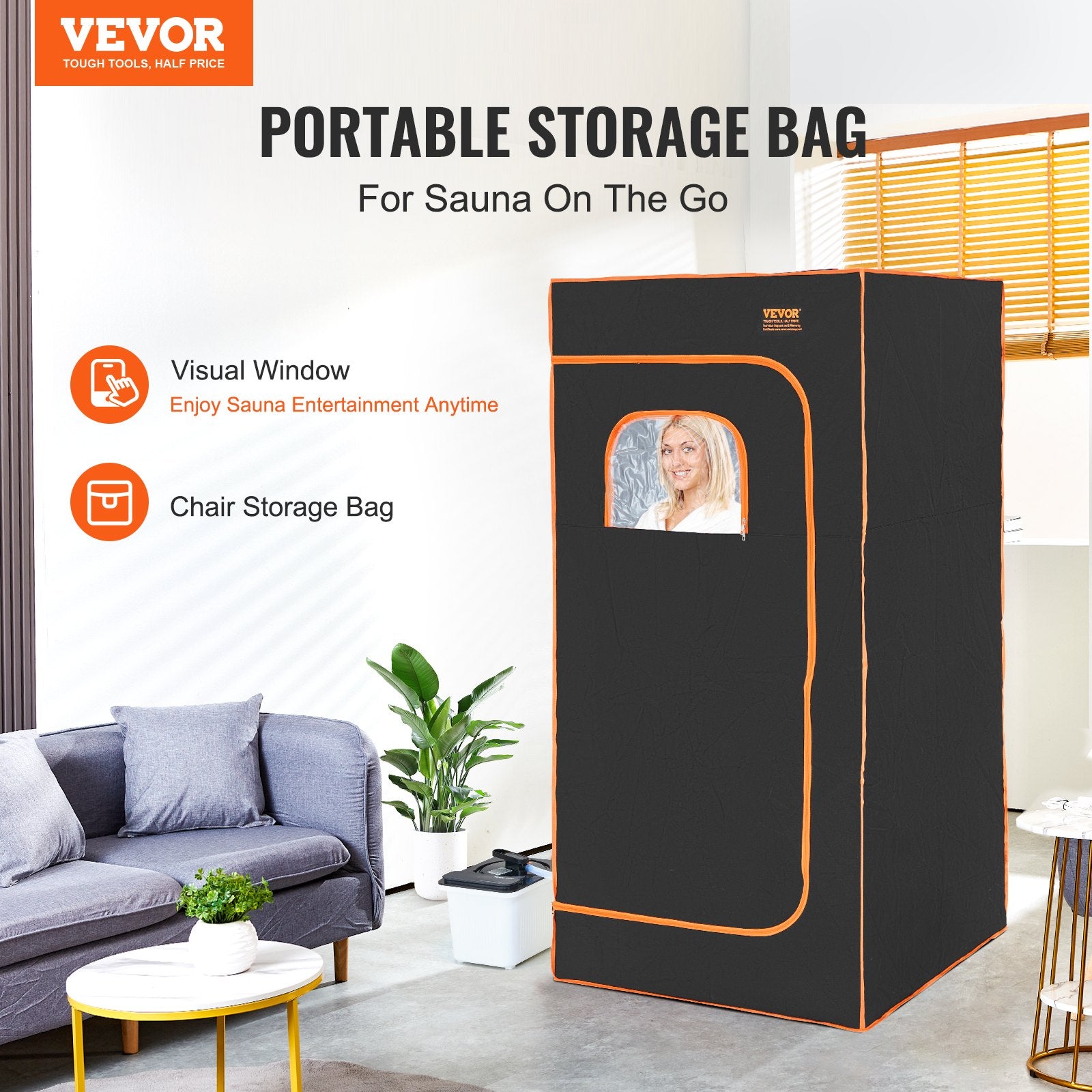 Blankets & Throws: VEVOR Portable Steam Sauna Tent Full Size 2000W Personal Sauna Blanket W/ Chair,880 x 880 x 1780 mm