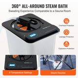Blankets & Throws: VEVOR Portable Steam Sauna Tent Full Size 2000W Personal Sauna Blanket W/ Chair,880 x 880 x 1780 mm