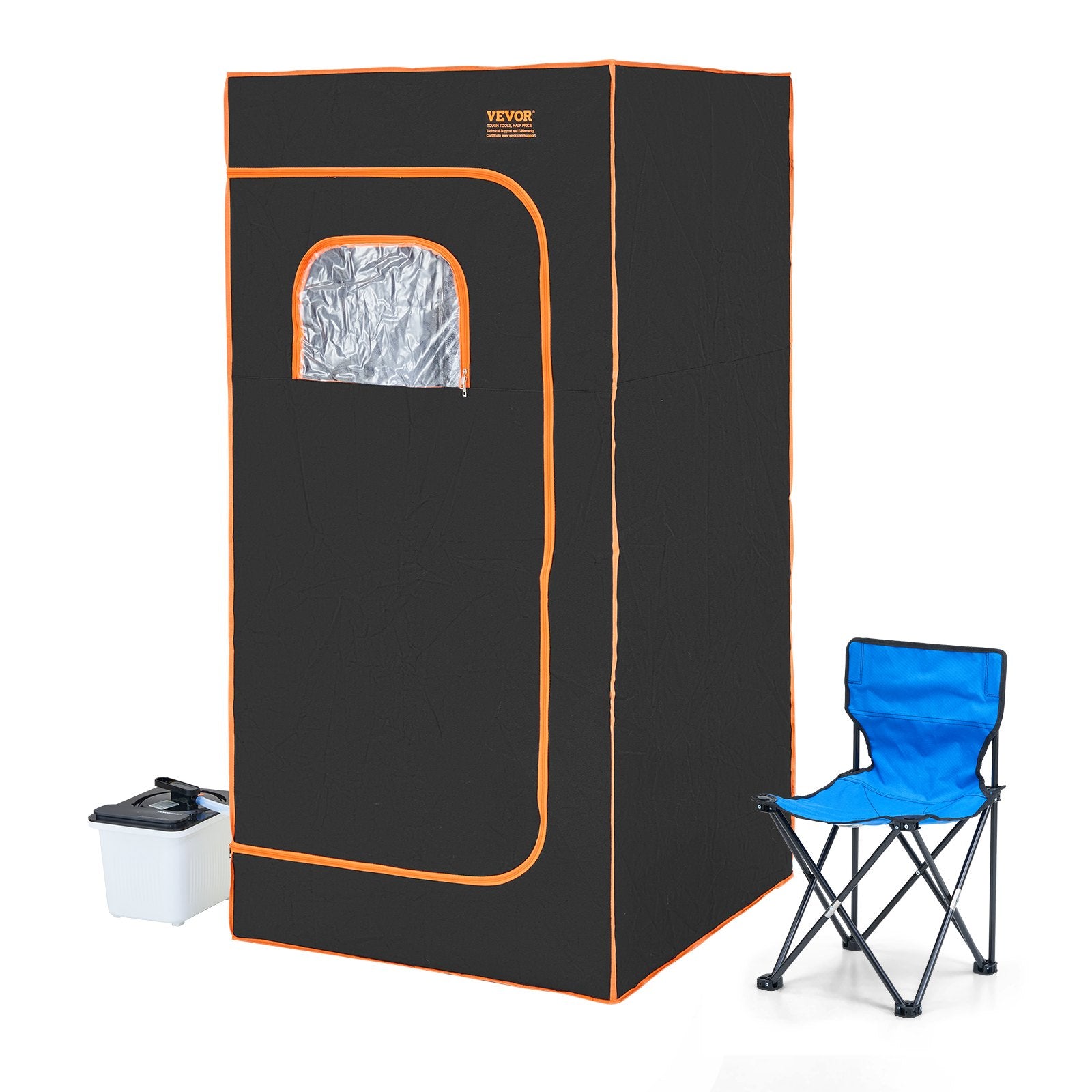Blankets & Throws: VEVOR Portable Steam Sauna Tent Full Size 2000W Personal Sauna Blanket W/ Chair,880 x 880 x 1780 mm