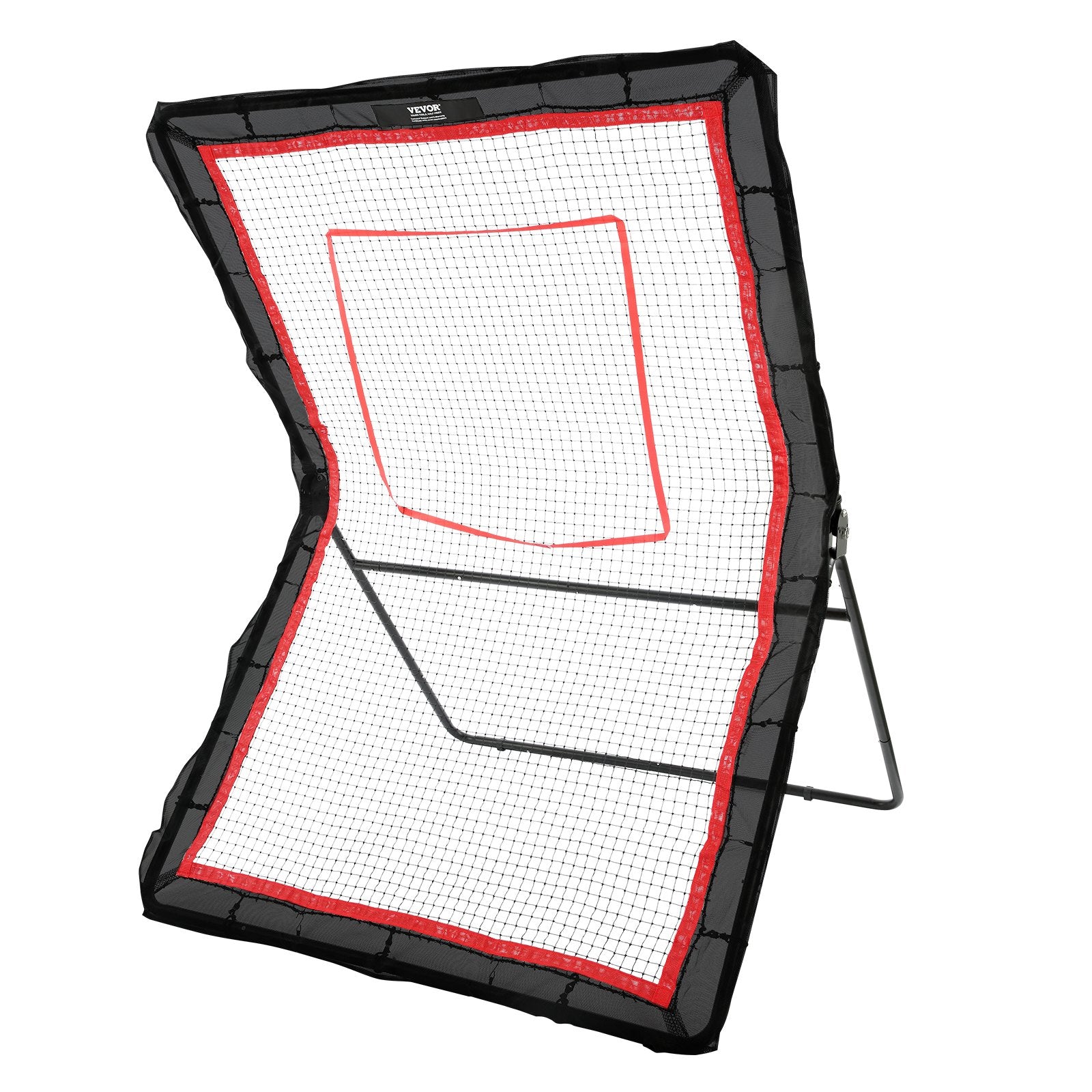 Basketball & Basketball Accessories: VEVOR Lacrosse Rebounder for Backyard, 5x7 Ft Volleyball Bounce Back Net, Pitchback Throwback Baseball Softball Return Training Screen, Adjustable Angle Shooting Practice Training Wall with Target