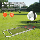 Basketball & Basketball Accessories: VEVOR Folding Lacrosse Rebounder for Backyard, 3x8 Ft Volleyball Bounce Back Net, Pitchback Throwback Baseball Softball Return Training Screen, Adjustable Angle Shooting Practice Training Wall, Black