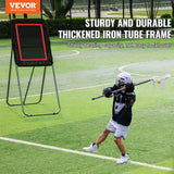 Basketball & Basketball Accessories: VEVOR Folding Lacrosse Rebounder for Backyard, 3x4 Ft Volleyball Bounce Back Net, Pitchback Throwback Baseball Softball Return Training Screen, Adjustable Angle Shooting Practice Training Wall, Black