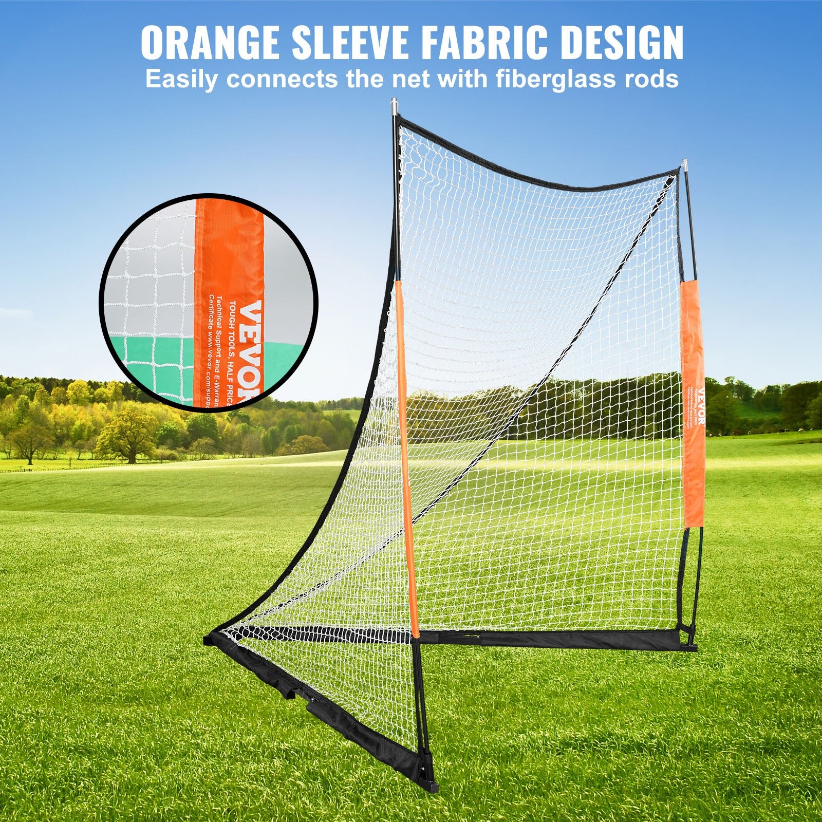 Basketball & Basketball Accessories: VEVOR Lacrosse Goal, 1.8mx1.8m Lacrosse Net, Portable Lacrosse Goal with Carry Bag, Fiberglass Rod Backyard Lacrosse Training Equipment, Easy Setup Collegiate Goal, Perfect for Youth Adult Training