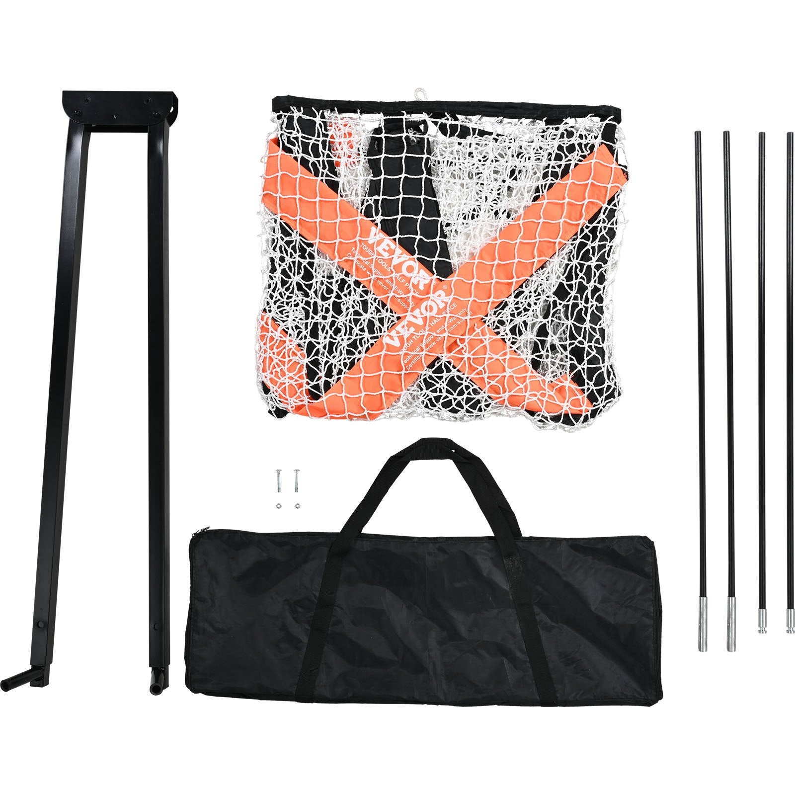 Basketball & Basketball Accessories: VEVOR Lacrosse Goal, 1.8mx1.8m Lacrosse Net, Portable Lacrosse Goal with Carry Bag, Fiberglass Rod Backyard Lacrosse Training Equipment, Easy Setup Collegiate Goal, Perfect for Youth Adult Training