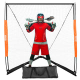 Basketball & Basketball Accessories: VEVOR Lacrosse Goal, 1.8mx1.8m Lacrosse Net, Portable Lacrosse Goal with Carry Bag, Fiberglass Rod Backyard Lacrosse Training Equipment, Easy Setup Collegiate Goal, Perfect for Youth Adult Training
