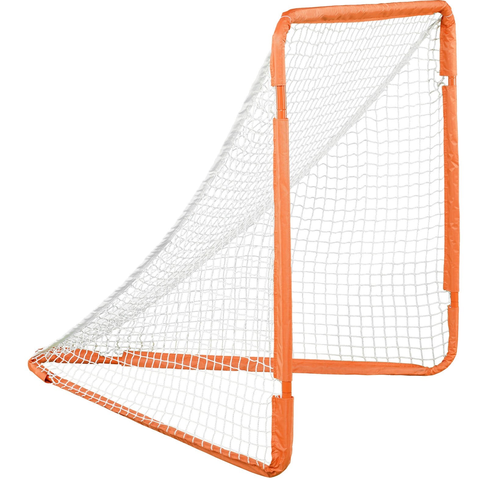 Basketball & Basketball Accessories: VEVOR Lacrosse Goal, 1.2 mx 1.2 m Small Kids Lacrosse Net, Folding Portable Lacrosse Goal with Carry Bag, Iron Frame Backyard Training Equipment, Quick & Easy Setup, Perfect for Youth Training, Orange